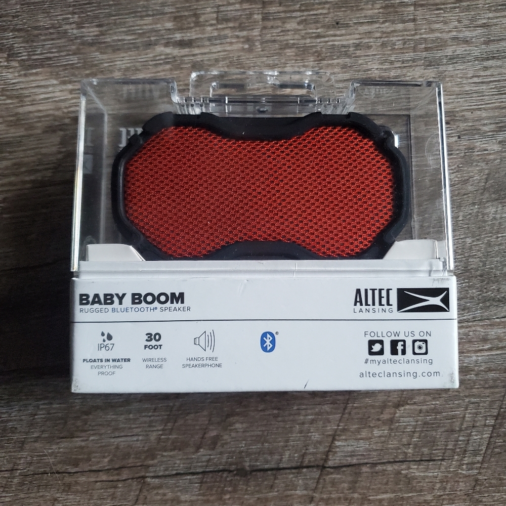 Altec Lansing Baby Boom Waterproof Bluetooth Portable Speaker - Picture 2 of 2